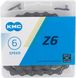 Ланцюг KMC Z6 Grey 6 швидкостей 114 ланок сірий + замок Z6 фото 1